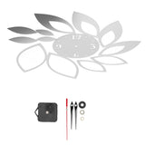 DIY Mirror Wall Clock Stickers Modern Decor for Home Living Room Background StickerSilver