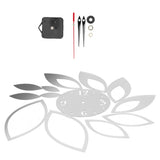 DIY Mirror Wall Clock Stickers Modern Decor for Home Living Room Background StickerSilver