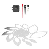 DIY Mirror Wall Clock Stickers Modern Decor for Home Living Room Background StickerSilver