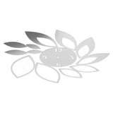 DIY Mirror Wall Clock Stickers Modern Decor for Home Living Room Background StickerSilver
