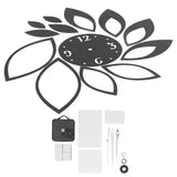 DIY Mirror Wall Clock Stickers Modern Decor for Home Living Room Background StickerBlack