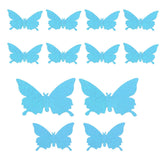 12Pcs/Set 3‑Dimensional Sticker Simulation Flash Wallpaper Living Room Wedding Wall Art for HomeShiny Blue - Extra Image
