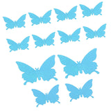 12Pcs/Set 3‑Dimensional Sticker Simulation Flash Wallpaper Living Room Wedding Wall Art for HomeShiny Blue - Extra Image