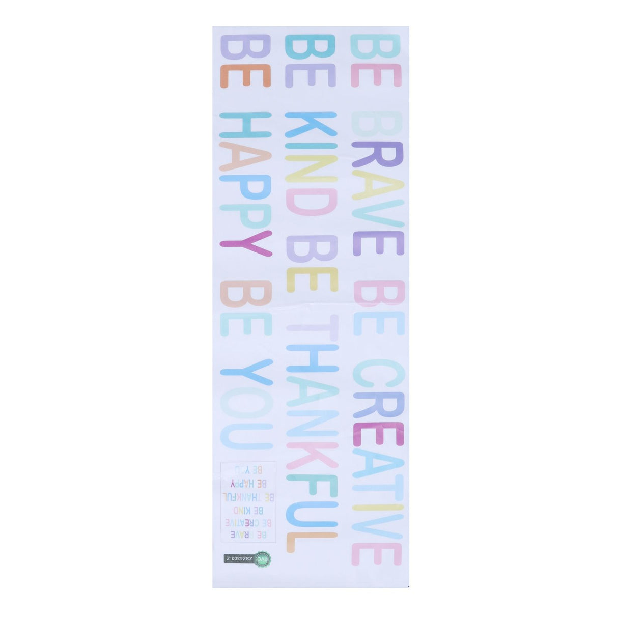 Wall Sticker Colorful English Alphabet Decal Bedroom Living Room Background Decoration