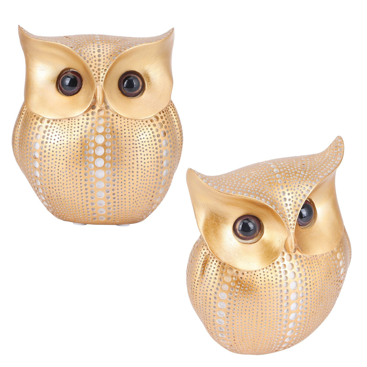 Owl Statue Figurine Nordic Resin Animal Sculpture Ornament Craft Home Desktop Decoration