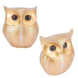 Owl Statue Figurine Nordic Resin Animal Sculpture Ornament Craft Home Desktop Decoration