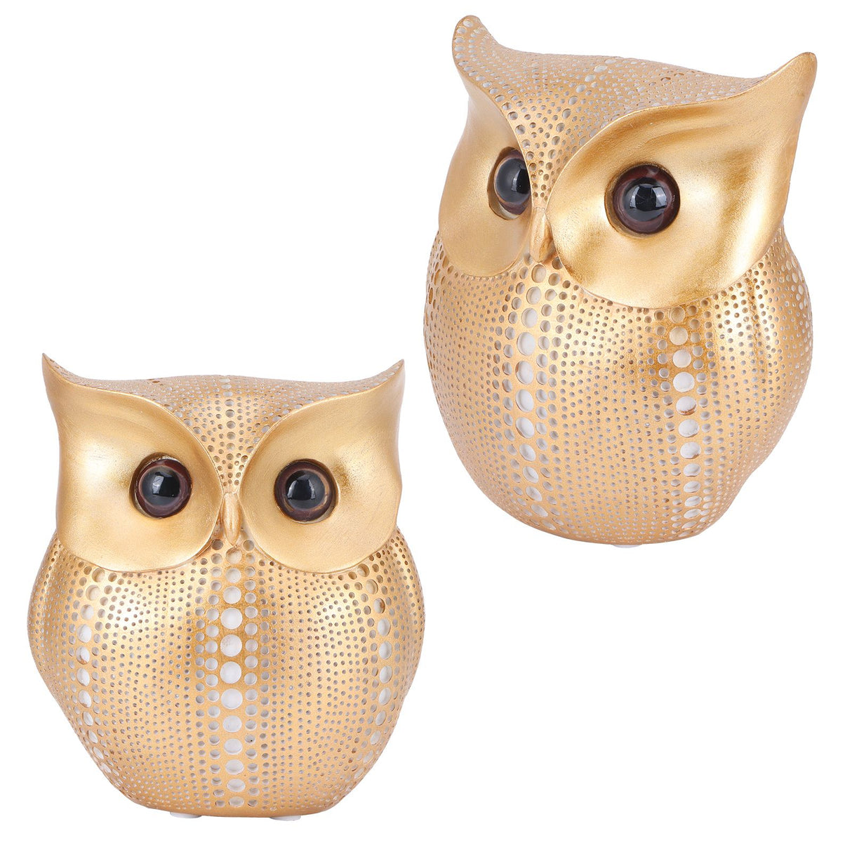Owl Statue Figurine Nordic Resin Animal Sculpture Ornament Craft Home Desktop Decoration