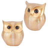 Owl Statue Figurine Nordic Resin Animal Sculpture Ornament Craft Home Desktop Decoration