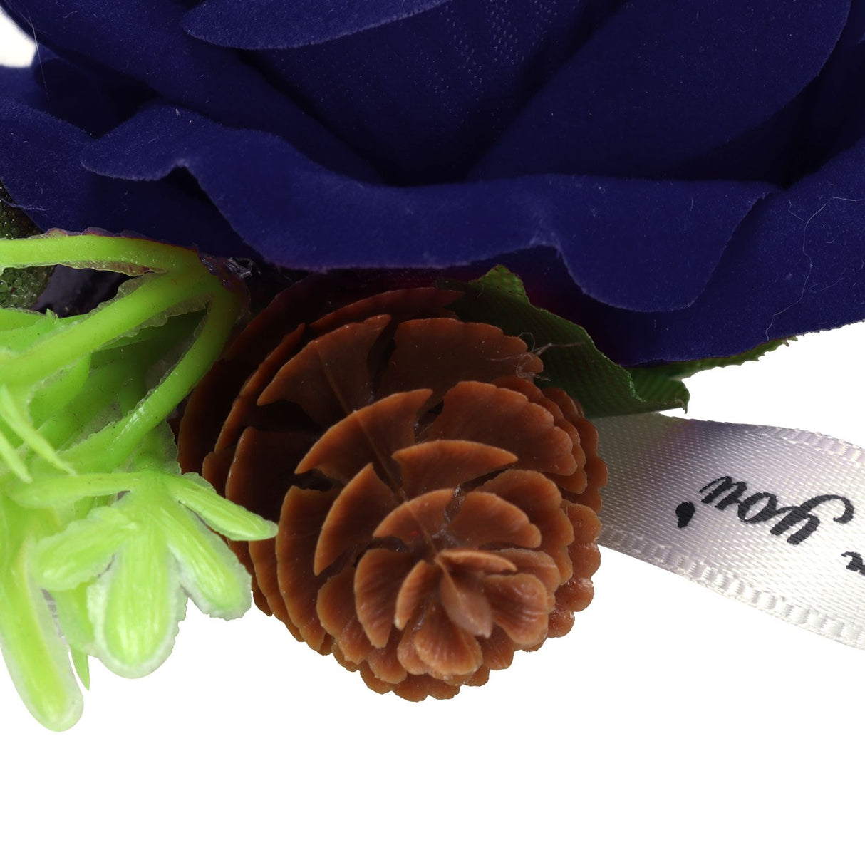 2Pcs Bridesmaid Silk Wrist Flower Bridal Corsage Wedding Ceremony Decoration SupplySapphire Blue