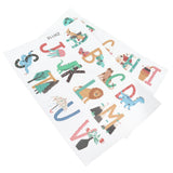 Animals Plants English Letters Pattern Wall Sticker Wall Decals for Kids Room Decor