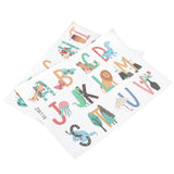 Animals Plants English Letters Pattern Wall Sticker Wall Decals for Kids Room Decor