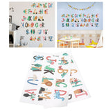 Animals Plants English Letters Pattern Wall Sticker Wall Decals for Kids Room Decor