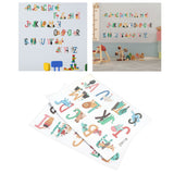 Animals Plants English Letters Pattern Wall Sticker Wall Decals for Kids Room Decor