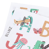 Animals Plants English Letters Pattern Wall Sticker Wall Decals for Kids Room Decor - Extra Image