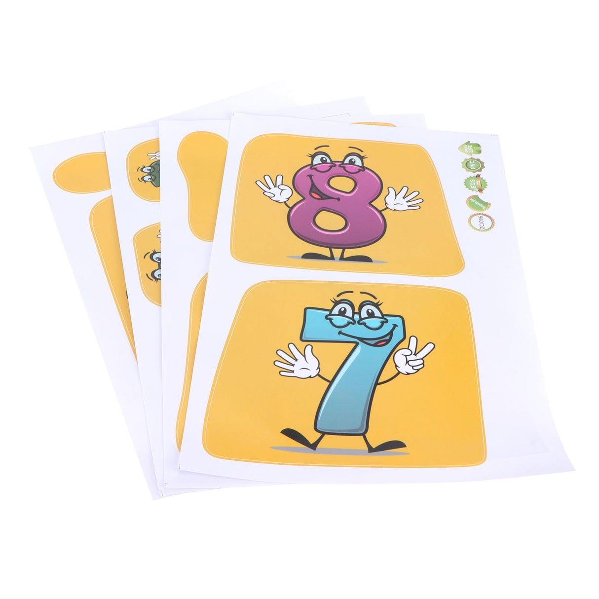 Innovative Stickers Number Jumping Grid Ground Decals for Home Nursery Kindergarten