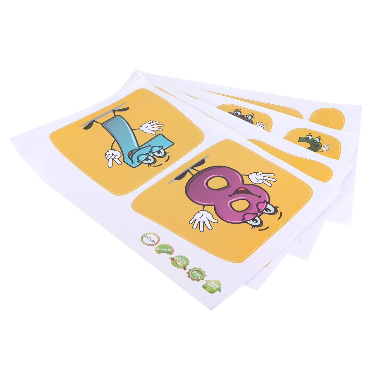 Innovative Stickers Number Jumping Grid Ground Decals for Home Nursery Kindergarten