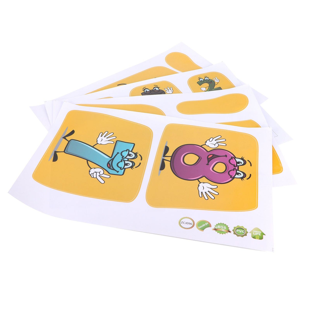 Innovative Stickers Number Jumping Grid Ground Decals for Home Nursery Kindergarten