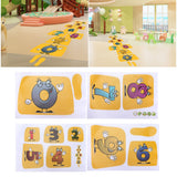 Innovative Stickers Number Jumping Grid Ground Decals for Home Nursery Kindergarten - Extra Image