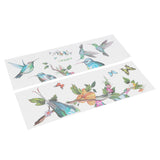 Colorful Butterflies Birds Tree Branch Pattern Wall Sticker Self Adhesive Wallpaper Room Decor - Side View