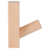 Originality Wall Hanging Hook Wooden Door Clothes Hat Hanger for Bedroom Bathroom