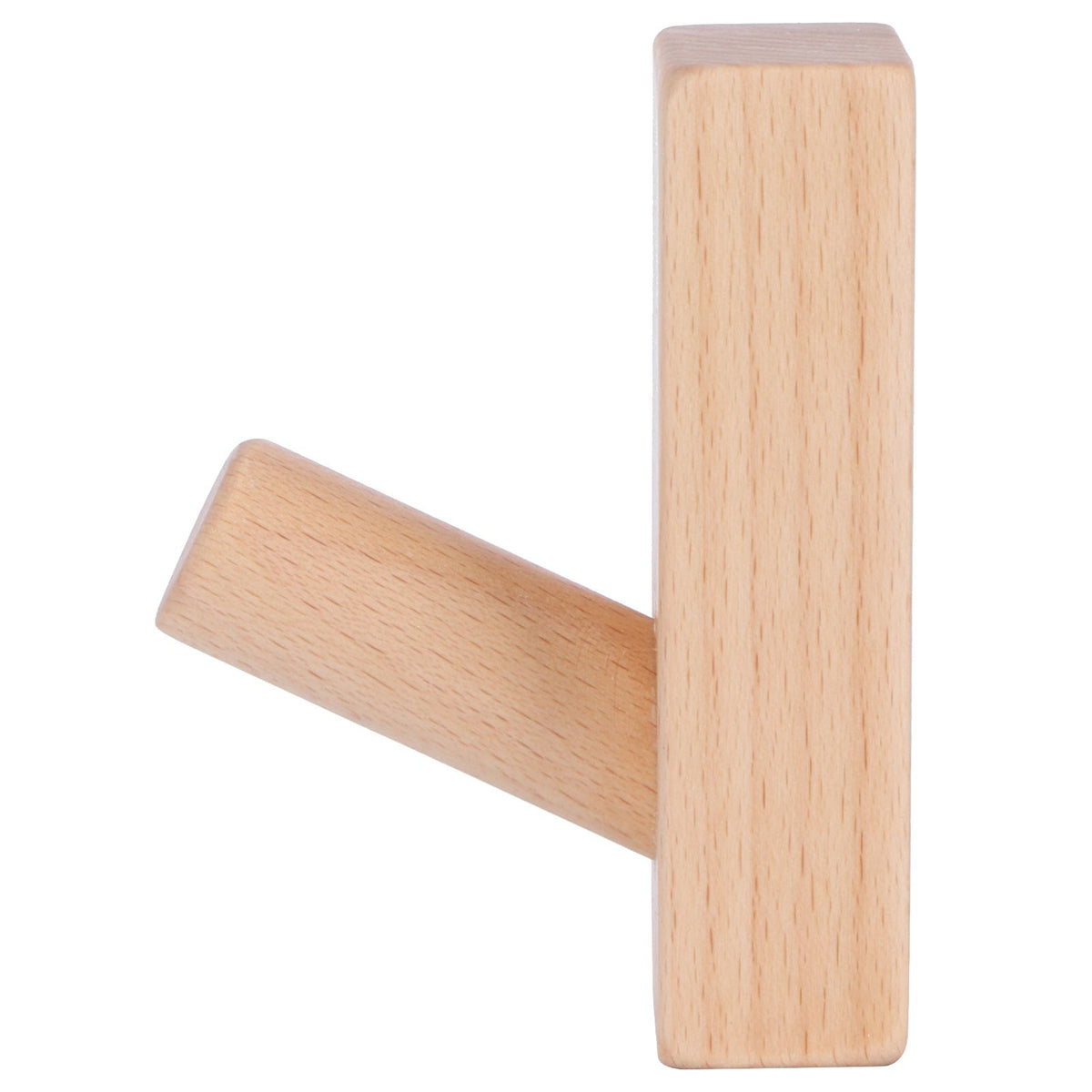 Originality Wall Hanging Hook Wooden Door Clothes Hat Hanger for Bedroom Bathroom