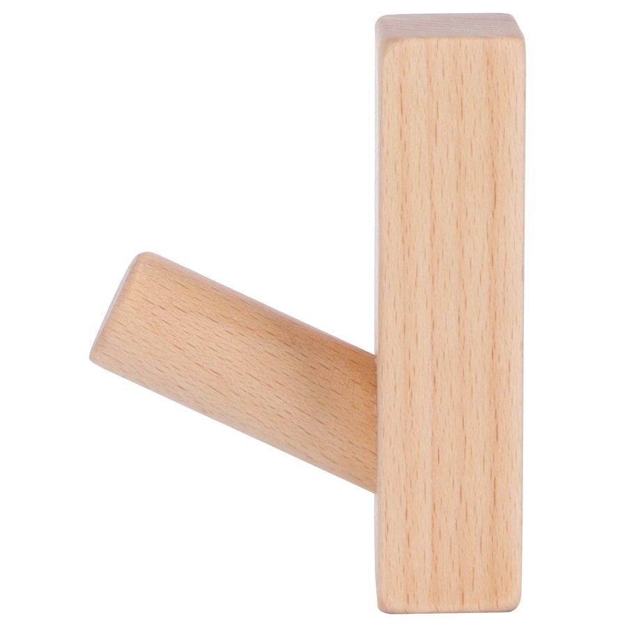 Originality Wall Hanging Hook Wooden Door Clothes Hat Hanger for Bedroom Bathroom