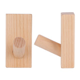Originality Wall Hanging Hook Wooden Door Clothes Hat Hanger for Bedroom Bathroom