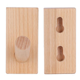 Originality Wall Hanging Hook Wooden Door Clothes Hat Hanger for Bedroom Bathroom