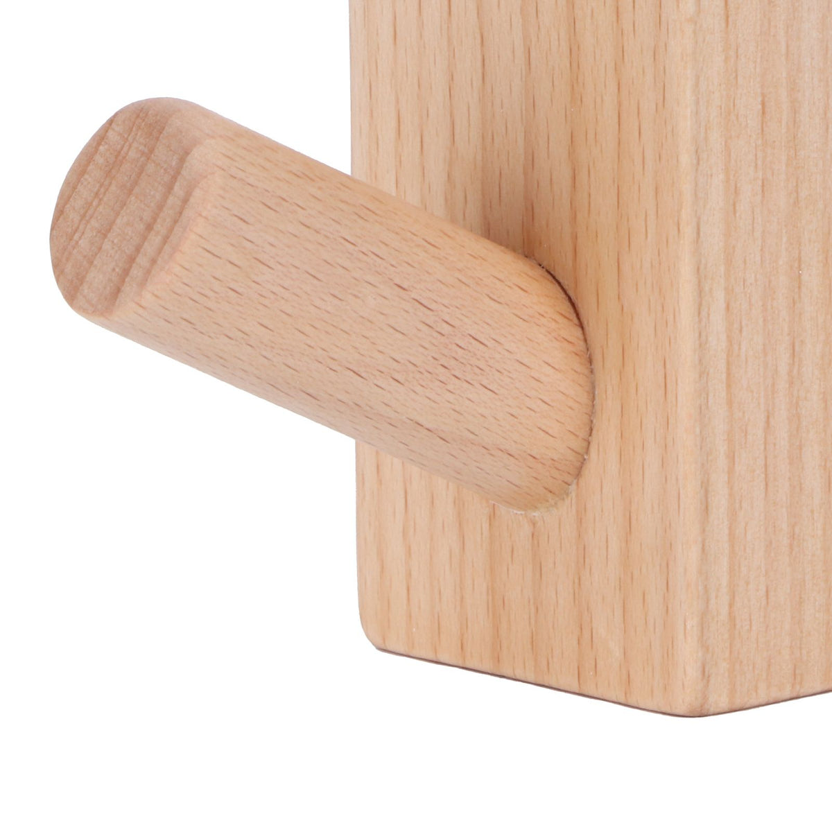 Originality Wall Hanging Hook Wooden Door Clothes Hat Hanger for Bedroom Bathroom