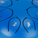 6in Tongue Drum 8‑Tones Ethereal Hand Pan Drums with Drumstick Percussion InstrumentBlue