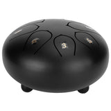 6in Tongue Drum 8‑Tones Ethereal Hand Pan Drums with Drumstick Percussion InstrumentBlack