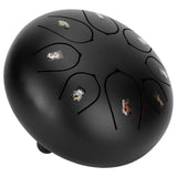 6in Tongue Drum 8‑Tones Ethereal Hand Pan Drums with Drumstick Percussion InstrumentBlack