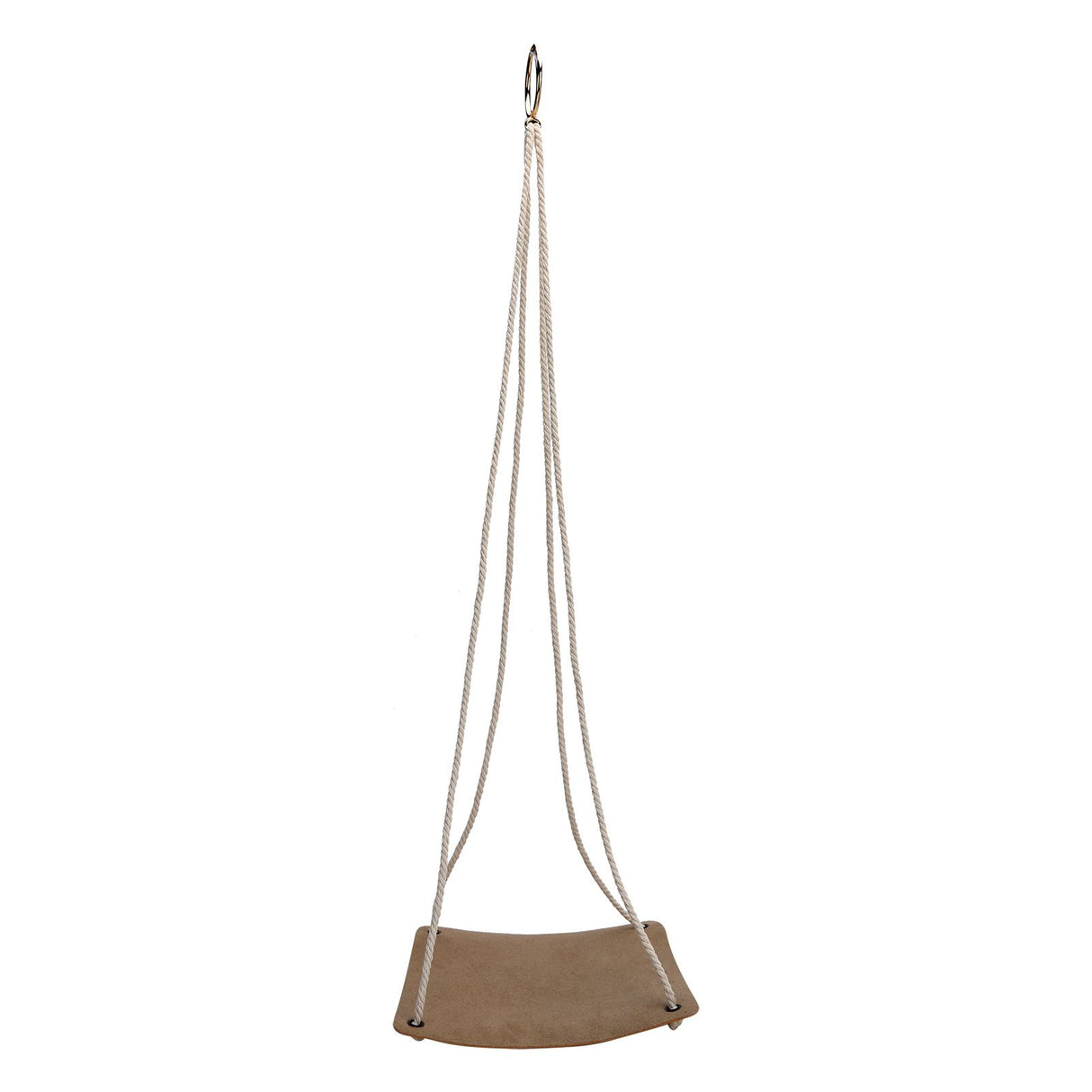 Hanging Planter Holder PU Leather Base Cotton Rope Net Flowerpot Hanging Basket for GardeningYellow 10cm