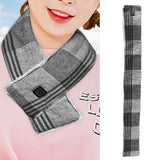 Electric Heated Scarf USB Smart Neckerchief Washable Warm Neck Gaiter for Men WomenBlack Free Size - Extra Image
