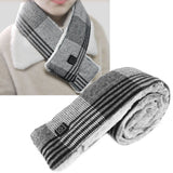 Electric Heated Scarf USB Smart Neckerchief Washable Warm Neck Gaiter for Men WomenBlack Free Size