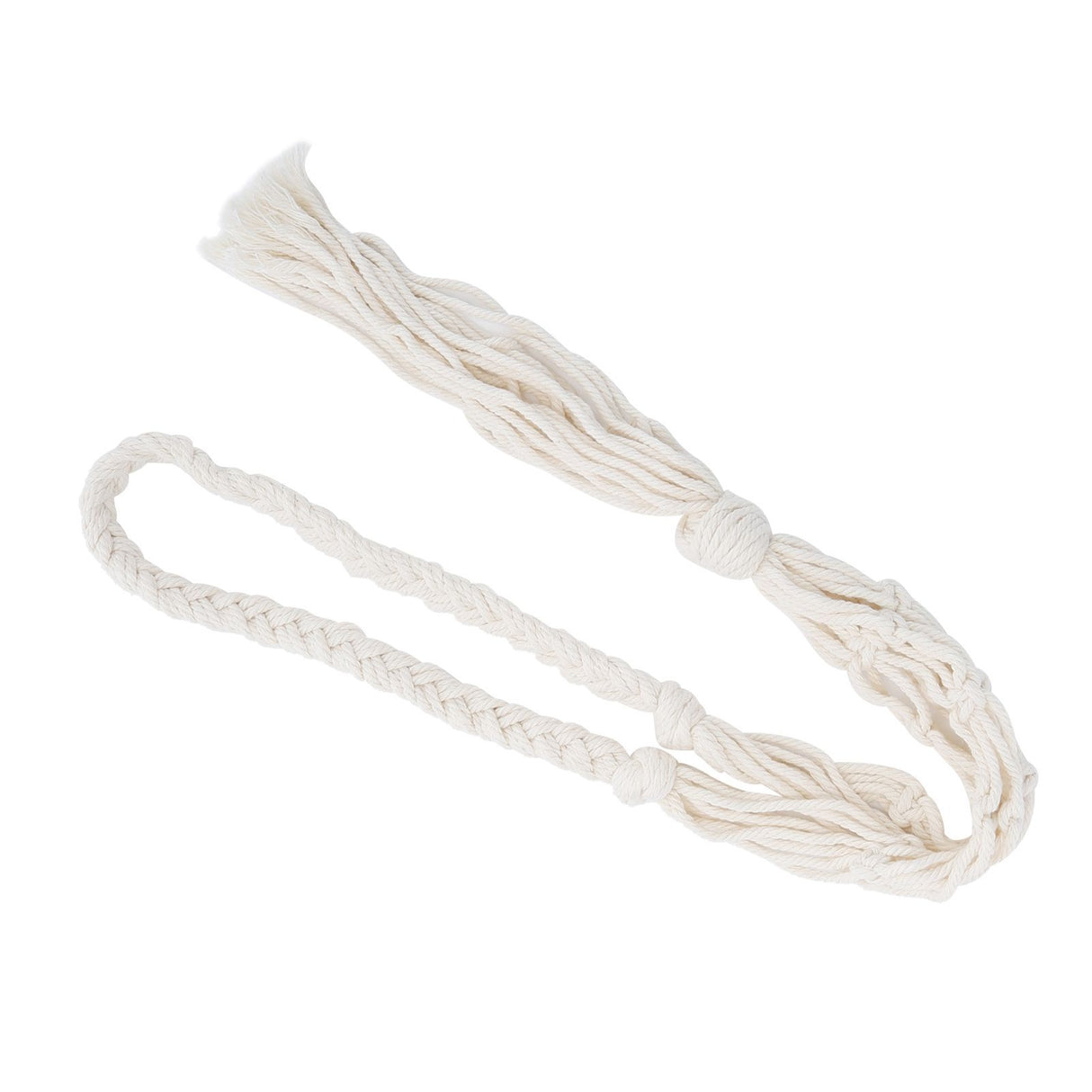 Wine Bottle Holder Bohemian Style Hand Knitting Cotton Rope Bottles Storage Hanging BagBeige