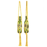 Wine Bottle Holder Bohemian Style Hand Knitting Cotton Rope Bottles Storage Hanging BagYellow - Extra Image