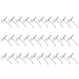 30pcs Supermarket Hook Iron Grid Shelf Hook Jewelry Display Shelf Hook 3.5mm Thickness10cm / 3.9in Long