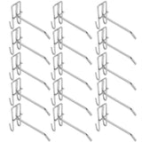 30pcs Supermarket Hook Iron Grid Shelf Hook Jewelry Display Shelf Hook 3.5mm Thickness10cm / 3.9in Long - Low Angle