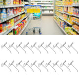 30pcs Supermarket Hook Iron Grid Shelf Hook Jewelry Display Shelf Hook 3.5mm Thickness10cm / 3.9in Long