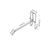 30pcs Supermarket Hook Iron Grid Shelf Hook Jewelry Display Shelf Hook 3.5mm Thickness10cm / 3.9in Long