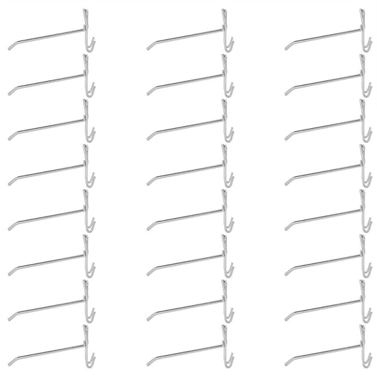 30pcs Supermarket Hook Iron Grid Shelf Hook Jewelry Display Shelf Hook 3.5mm Thickness15cm / 5.9in Long