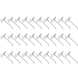 30pcs Supermarket Hook Iron Grid Shelf Hook Jewelry Display Shelf Hook 3.5mm Thickness15cm / 5.9in Long - Front View