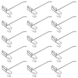 30pcs Supermarket Hook Iron Grid Shelf Hook Jewelry Display Shelf Hook 3.5mm Thickness15cm / 5.9in Long - Rear View