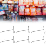 30pcs Supermarket Hook Iron Grid Shelf Hook Jewelry Display Shelf Hook 3.5mm Thickness15cm / 5.9in Long