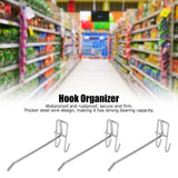 30pcs Supermarket Hook Iron Grid Shelf Hook Jewelry Display Shelf Hook 3.5mm Thickness15cm / 5.9in Long - Extra Image