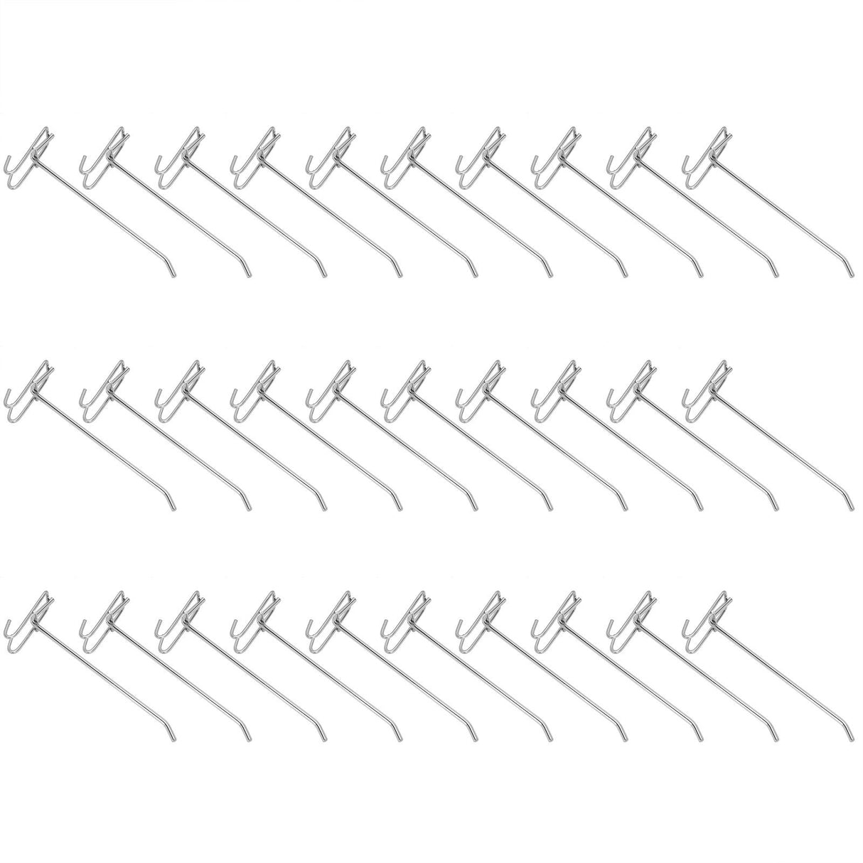 30pcs Supermarket Hook Iron Grid Shelf Hook Jewelry Display Shelf Hook 3.5mm Thickness20cm / 7.9in Long