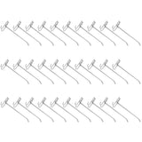 30pcs Supermarket Hook Iron Grid Shelf Hook Jewelry Display Shelf Hook 3.5mm Thickness20cm / 7.9in Long - Front View