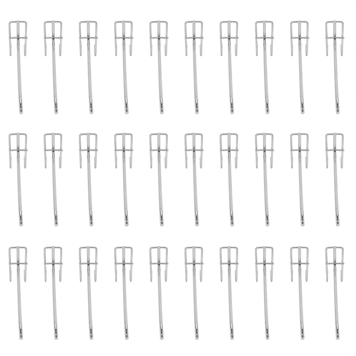 30pcs Supermarket Hook Iron Grid Shelf Hook Jewelry Display Shelf Hook 3.5mm Thickness20cm / 7.9in Long