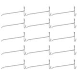 30pcs Supermarket Hook Iron Grid Shelf Hook Jewelry Display Shelf Hook 3.5mm Thickness20cm / 7.9in Long